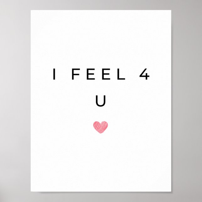 Poster Je sens 4 U (Devant)