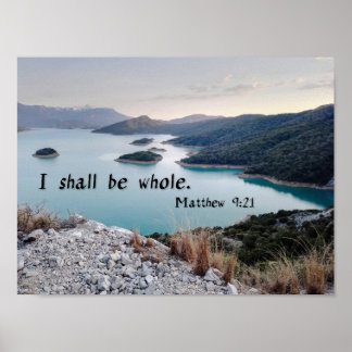 Poster Je serai entier - Art de verset biblique