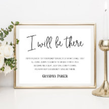 Je Serai Là Baby shower Du Nom Du Siège Mémorial