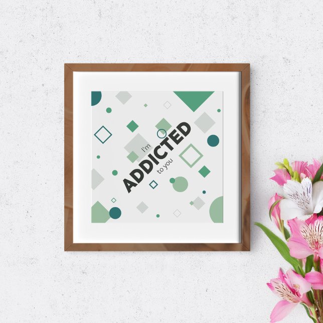 Poster Je suis accro à toi. (Créateur téléchargé)