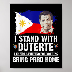 Poster Je Suis Avec Duterte Je Ne Suis Pas Philippin Avan