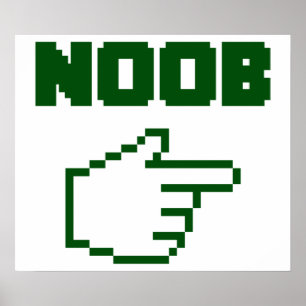 Poster Je suis avec l'internaute novice de Noob