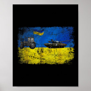 Poster Je suis avec l'Ukraine Drôle de paysan ukrainien v