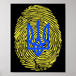 Poster Je suis avec l'Ukraine - Soutenir l'Ukraine Drapea