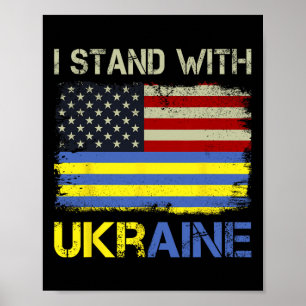 Poster Je suis avec l'Ukraine Soutien à l'Ukraine