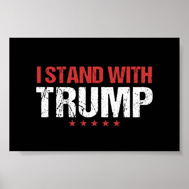 Poster Je suis avec Trump (Devant)