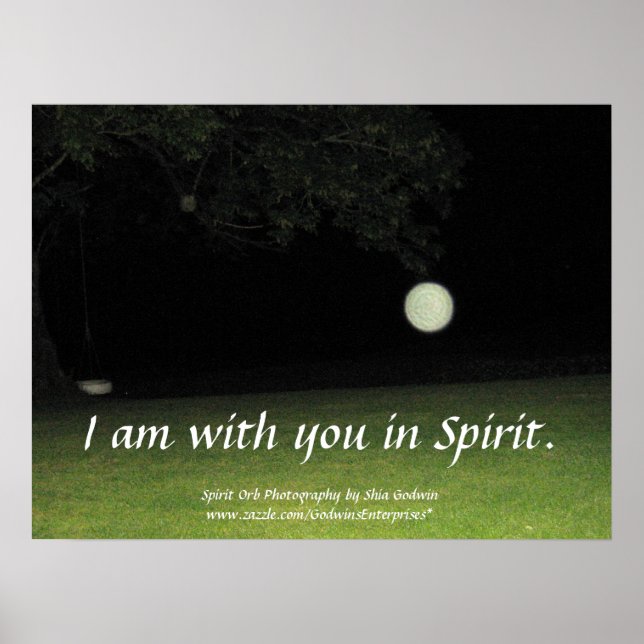 Poster "Je suis avec vous dans l'Esprit" Imprimer (Devant)