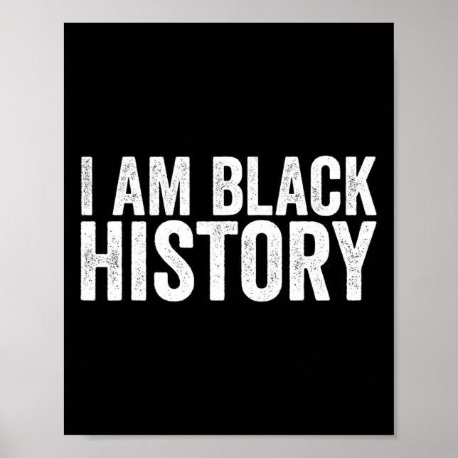 Poster Je Suis Black History Shirt Pour Enfants Garçons B (Devant)