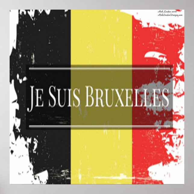 Poster Je Suis Bruxelles (Nous Sommes Bruxelles) Beaut. P (Devant)