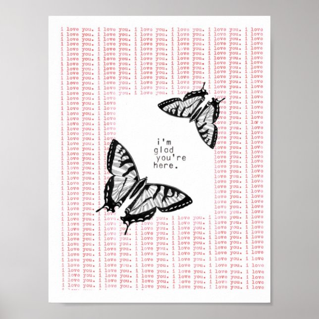 Poster je suis content que vous soyez ici (Devant)