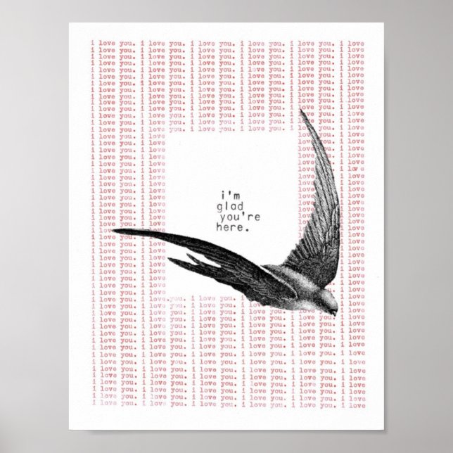 Poster je suis content que vous soyez ici (Devant)