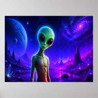 Poster Je suis curieux à votre sujet aussi Peau verte Ali