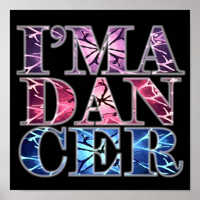 Poster Je suis DANCER (poster de portfolio) (Devant)