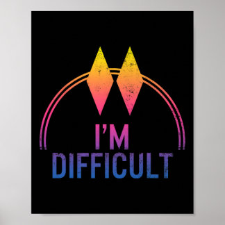 Poster Je suis difficile Double Diamants Noirs piste de s