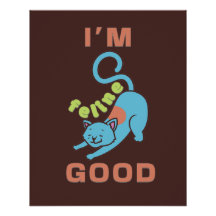 Je suis félin brun brun bleu chatte