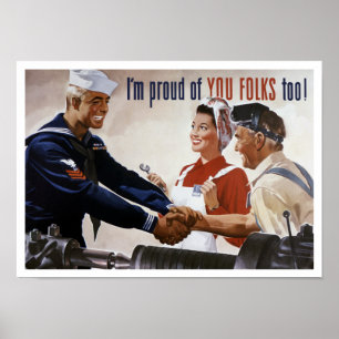 Poster Je suis fier de vous aussi — 2ÈME GUERRE MONDIALE