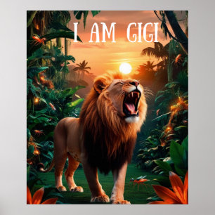 Poster Je suis gigi arrière-grand-mère femme forte mature