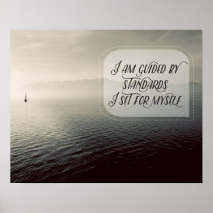 Poster Je Suis Guidée Par Les Normes