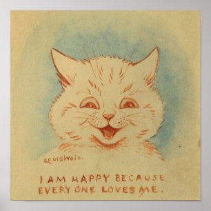 Poster Je Suis Heureux Parce Que Tout Le Monde M'Aime (Gi