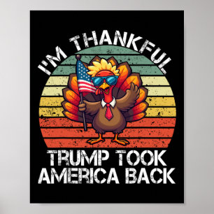 Poster Je suis heureux que Trump Won ait pris America Ck