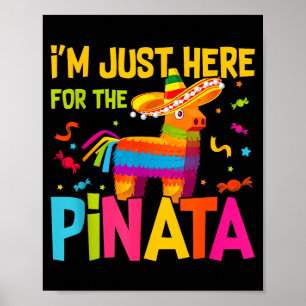 Poster Je suis juste là pour la Nata drôle de fête mexica