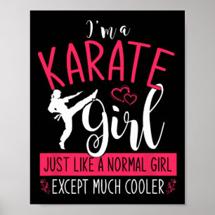 Poster Je Suis Karaté Girl Karate