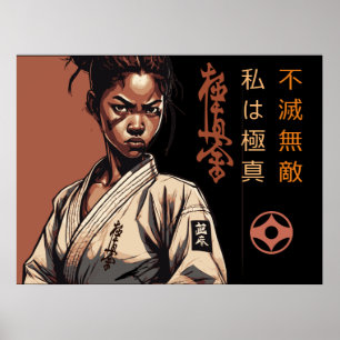 Poster Je suis Kyokushin - Inflexible, Inarrêtable, Karat