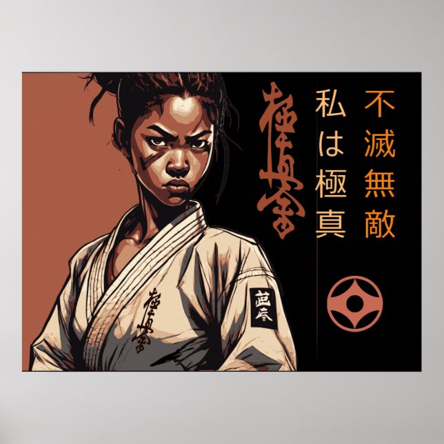 Poster Je suis Kyokushin - Inflexible, Inarrêtable, Karat (Devant)