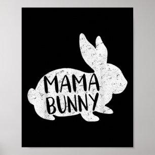 Poster Je suis la lapine Mimi Pâques drôle fête des mères