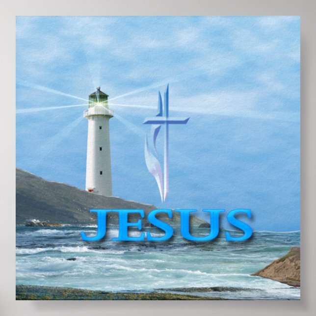 Poster Je suis la lumière du monde Jean 8:12 (Devant)