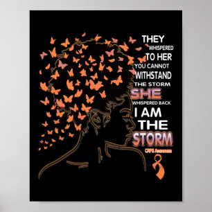 Poster Je suis la tempête Black Woman CRPS Sensibilisatio
