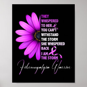 Poster Je suis la tempête Fibromyalgia Warrior 3