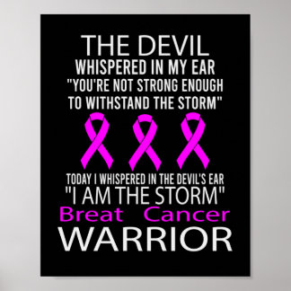 Poster Je Suis La Tempête - Le Guerrier Du Cancer Du Sein