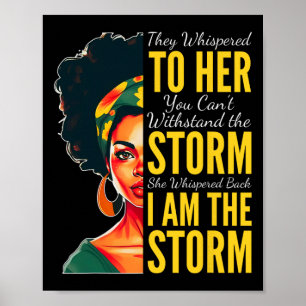 Poster Je Suis La Tempête - Mois de l'Histoire des Noirs
