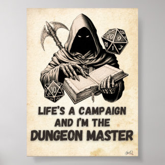 Poster Je suis l'affiche de jeu du maître de donjon