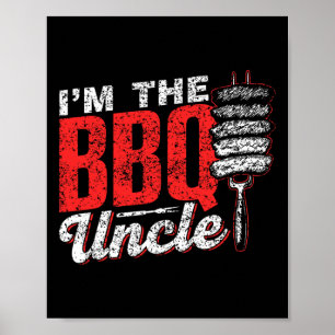 Poster Je suis Le Barbecue Barbecue Grill Bbq Uncle Meat