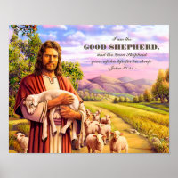 Je suis le Bon Berger. Art de la peinture Jésus Im