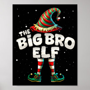 Poster Je suis le frère elfé famille appariée groupe Noël