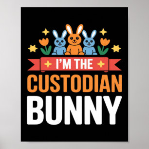 Poster Je suis le lapin gardien de Pâques, tenue de famil