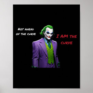 Poster Je Suis Le Malin De Courbe Halloween Anti Hero Aes