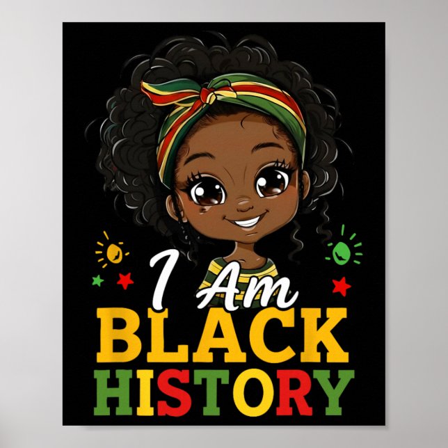 Poster Je suis le mois de l'histoire des Noirs Afro-Améri (Devant)
