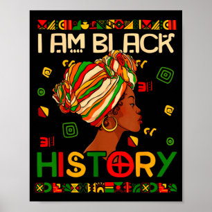 Poster Je suis le Mois de l'Histoire des Noirs Afro-Améri
