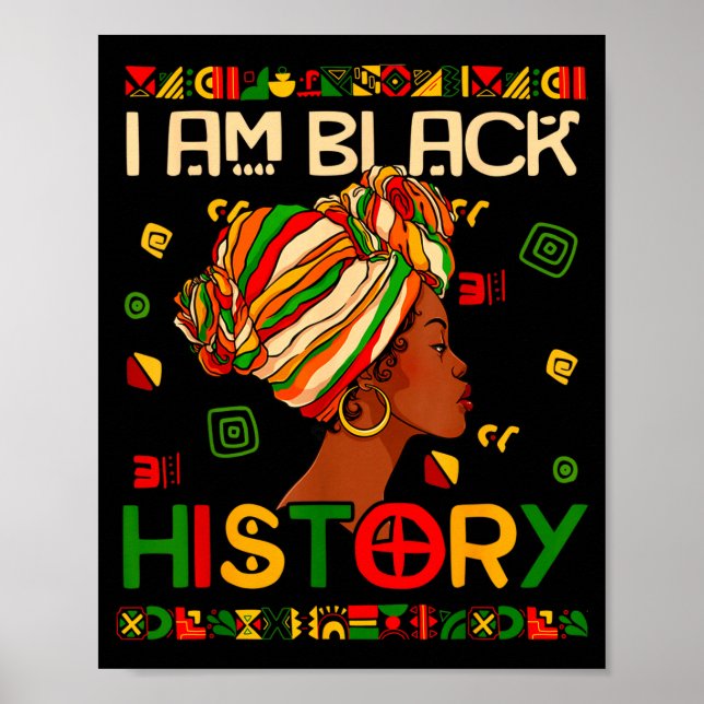 Poster Je suis le Mois de l'Histoire des Noirs Afro-Améri (Devant)