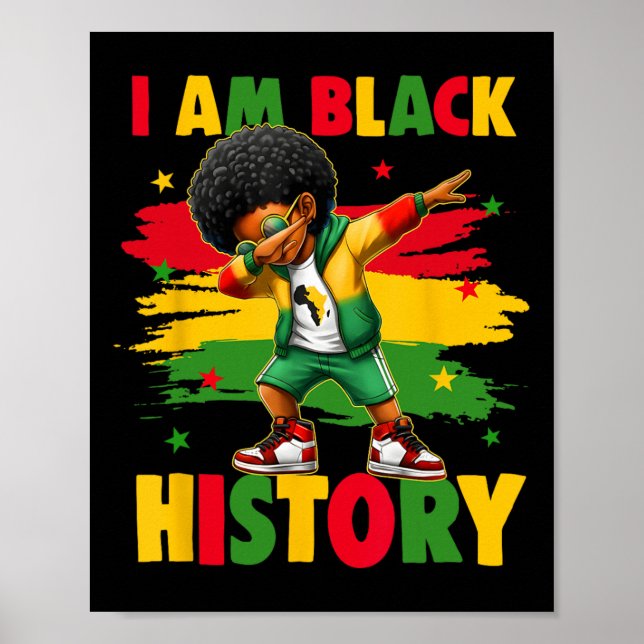 Poster Je suis le Mois de l'histoire des Noirs Afro-Améri (Devant)