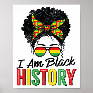 Poster Je suis le Mois de l'histoire des Noirs Femmes Afr