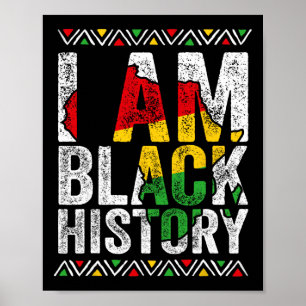 Poster Je suis le Mois de l'histoire des Noirs Fierté afr