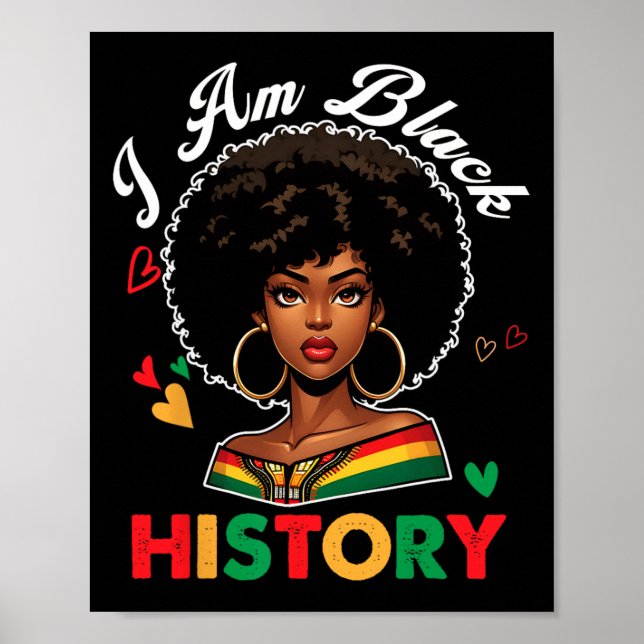 Poster Je suis le mois de l'histoire des Noirs Histoire a (Devant)