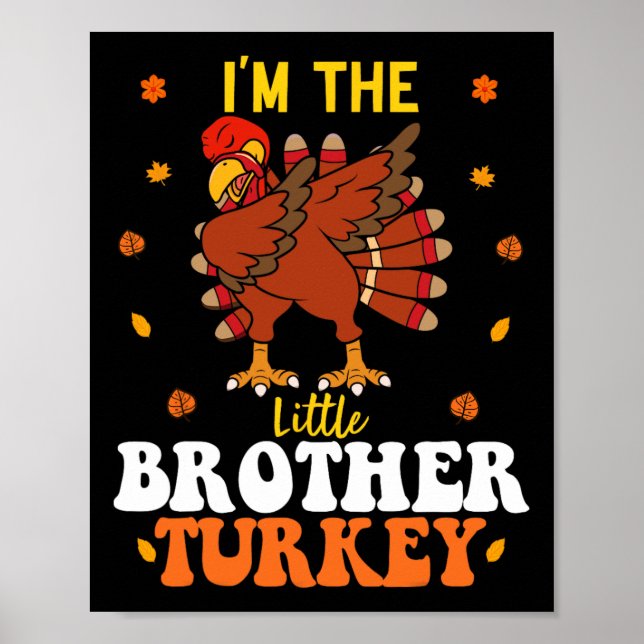 Poster Je suis Le Petit Frère Turquie Funny Frère Merci (Devant)