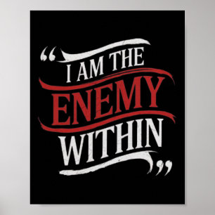 Poster Je Suis L'Ennemi De Kamala Harris Contre Trump 202