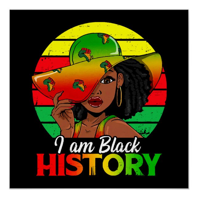 Poster Je suis l'histoire noire Afrique Amérique (Devant)
